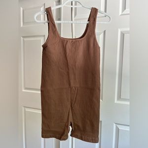 Ribbed Shorts Jumpsuit